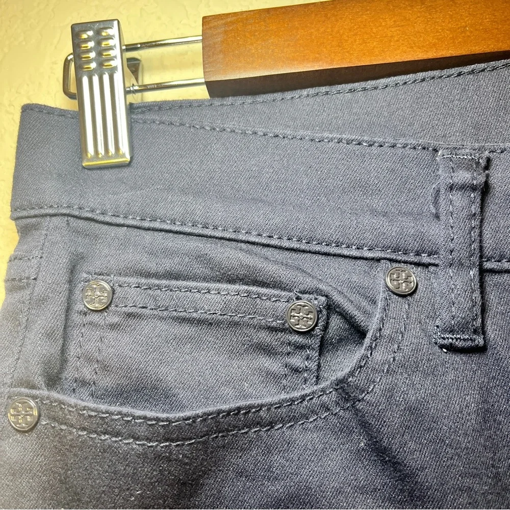 Tory Burch Women's Classic Closet Staple Dark Blue Straight Leg Jeans SZ 27